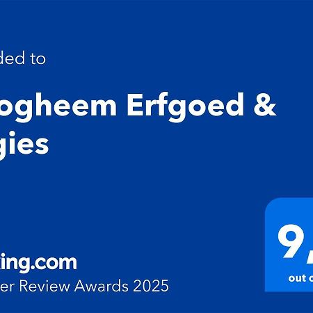 فيلا Hoogheem Erfgoed & Logies Nieuwolda-Oost المظهر الخارجي الصورة